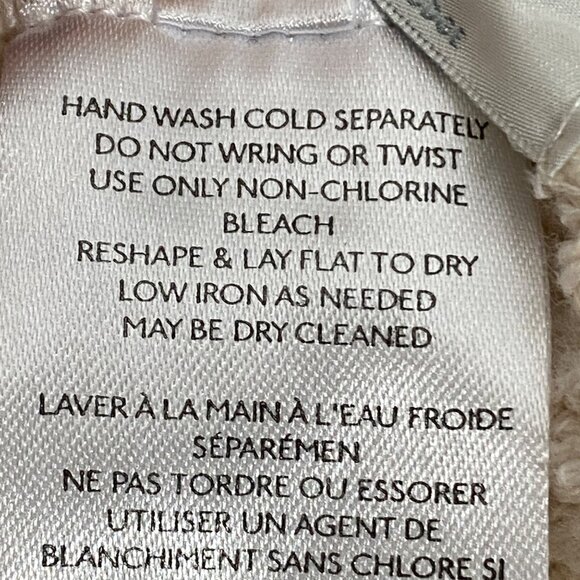 Free People Beach Hailee Crochet Knit Pants S Cream Cotton Blend textured athlei - Picture 7 of 10